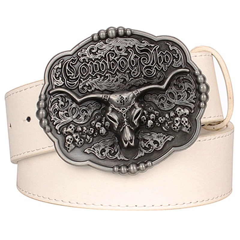Ceinture Cowboy Crâne de Taureau