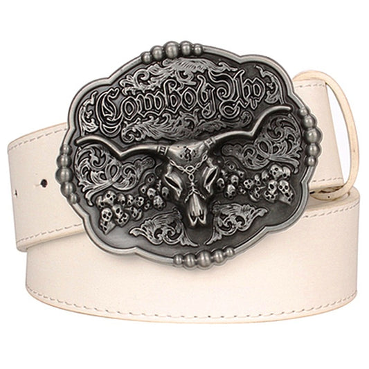 Ceinture Cowboy Crâne de Taureau