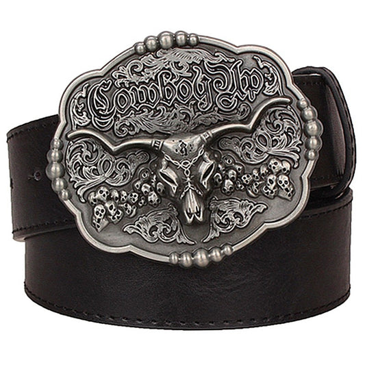 Ceinture Cowboy Crâne de Taureau
