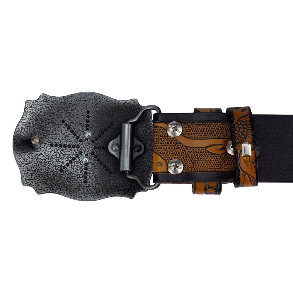 Ceinture Cowboy Taureau Doré