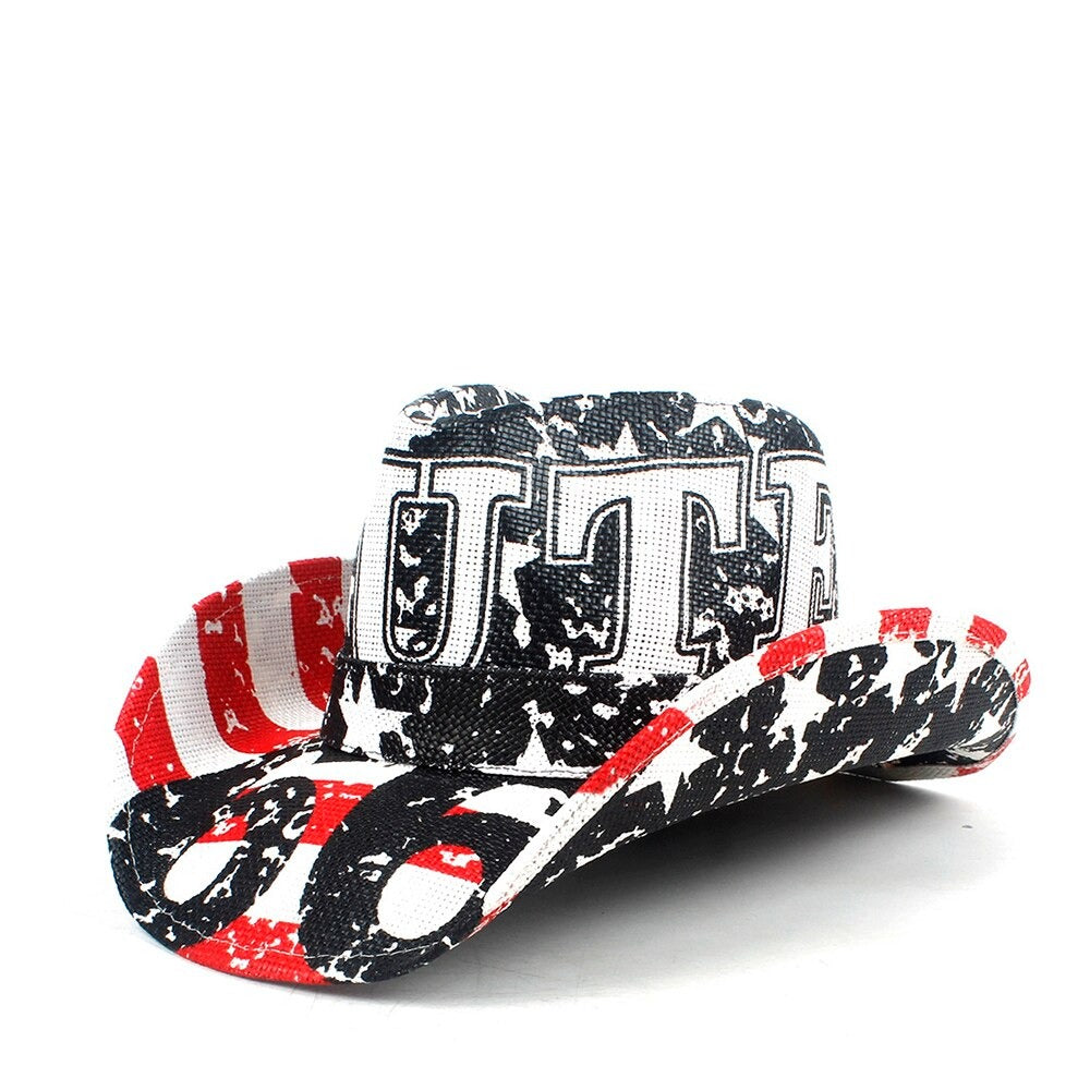 Chapeau Country Usa en Paille