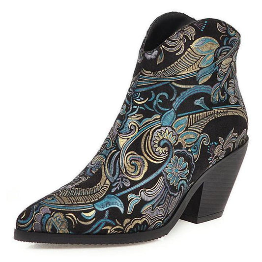Bottine Femme Talon Western