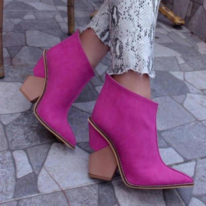 Bottines Western en Tissu Femme