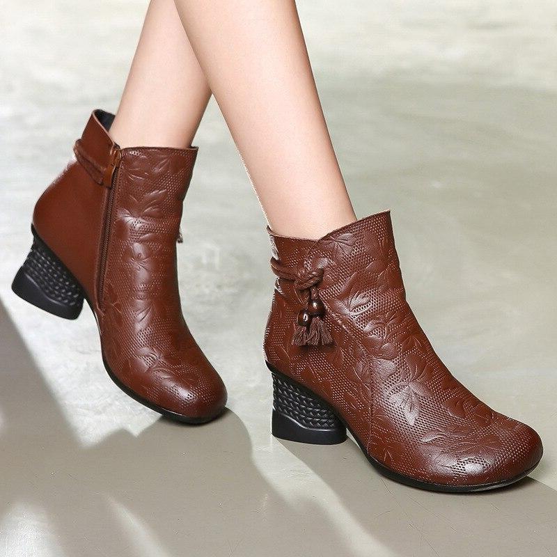 Bottine Western Femme Cuir