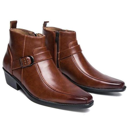 Bottes Western Homme Simili Cuir