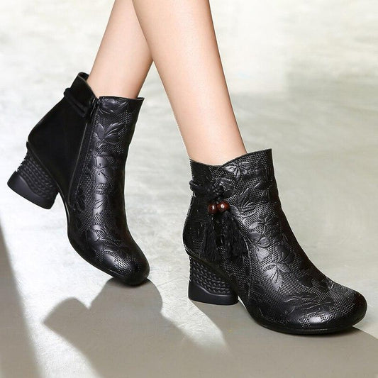 Bottine Western Femme Cuir