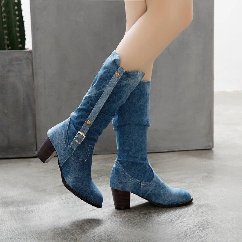 Bottine En Jeans Western