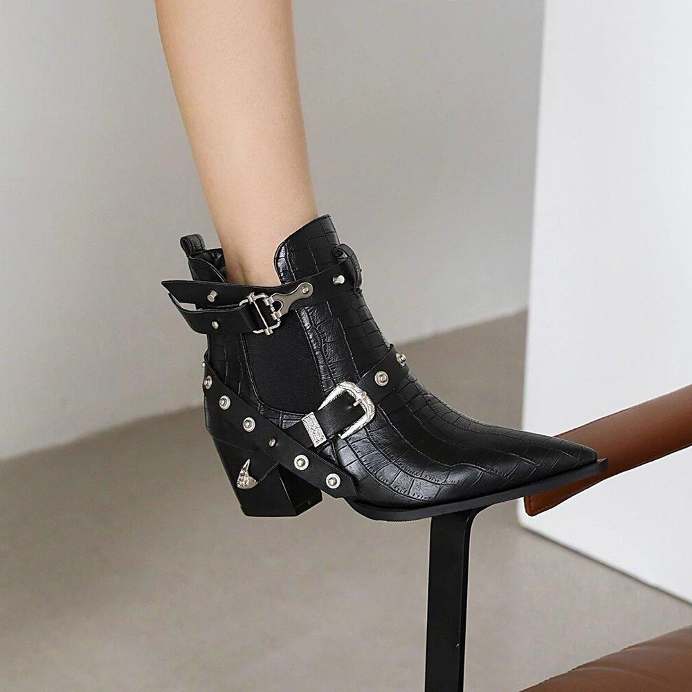 Bottines Western Boucles