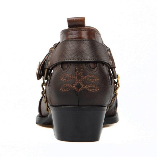 Botte Western Cuir Marron