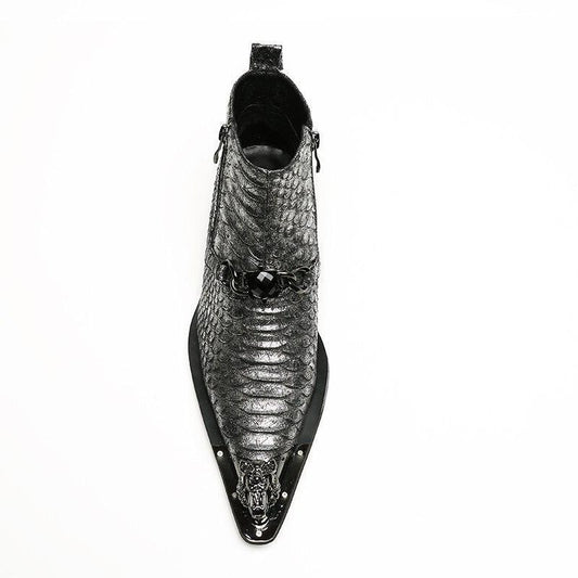 Botte Western Homme Noir 43