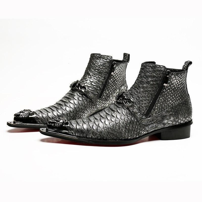 Botte Western Homme Noir 43