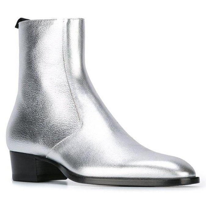 Bottes Argentés Western