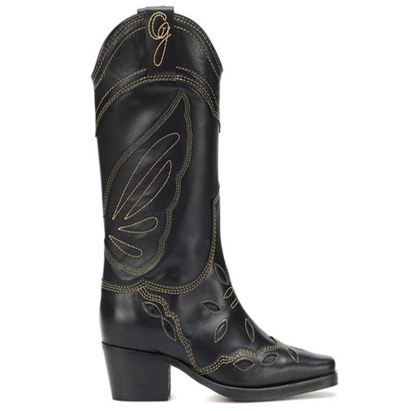 Bottes Type Western Mi Mollet