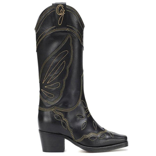 Bottes Type Western Mi Mollet