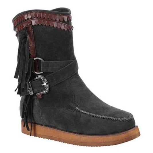 Bottes Western À Franges Femme