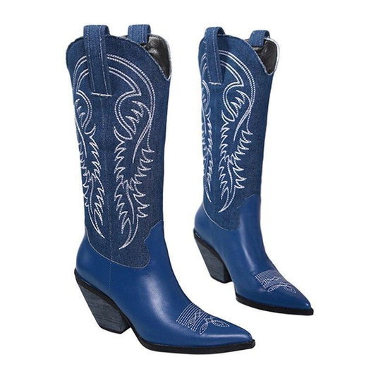 Bottes Western Bleu