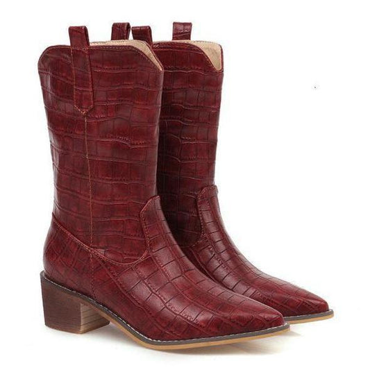 Bottes Western Bordeaux