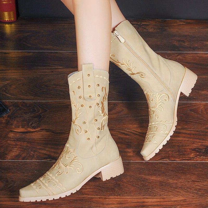 Bottes Western Femme Brodees