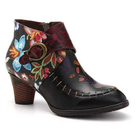 Bottes Western Femme Fleur Brodees