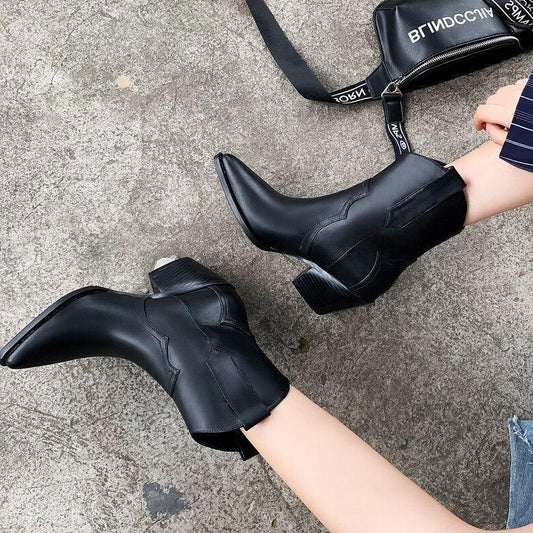Bottines Style Western Femme