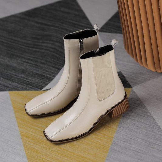 Bottines Western Blanches