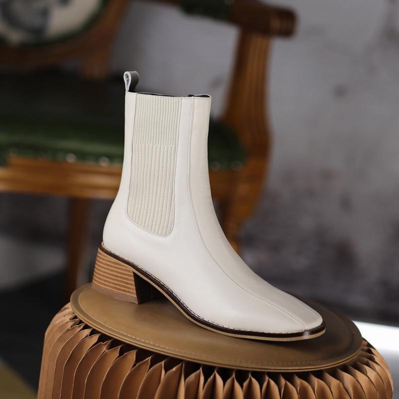 Bottines Western Blanches