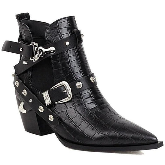 Bottines Western Boucles