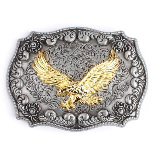 Boucle De Ceinture Western Argent