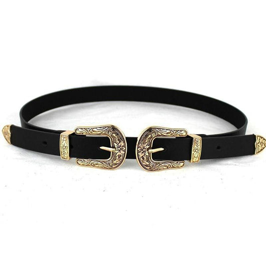 Ceinture Double Boucle Western