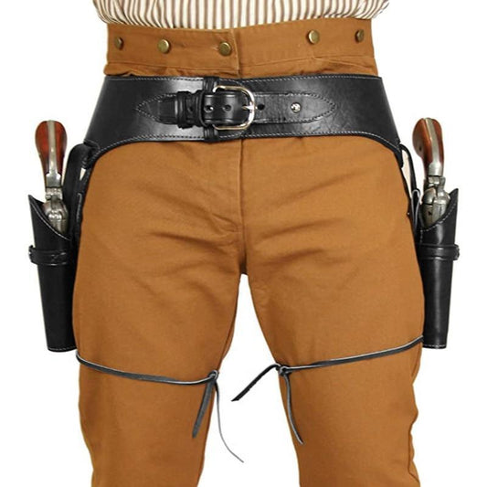 Ceinture Holster Cuir Western