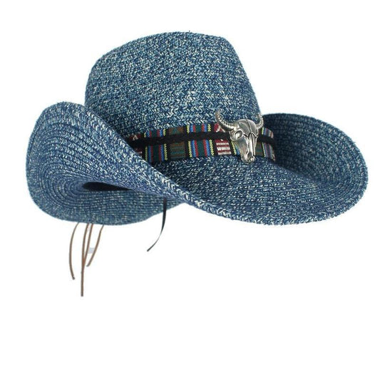 Chapeau Country Bleu