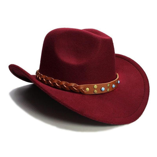 Chapeau Country Rouge Foncé