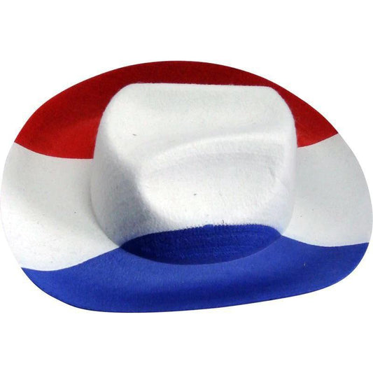 Chapeau Cowboy Bleu Blanc Rouge