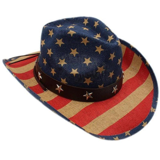 Chapeau Cowboy Drapeau Américain