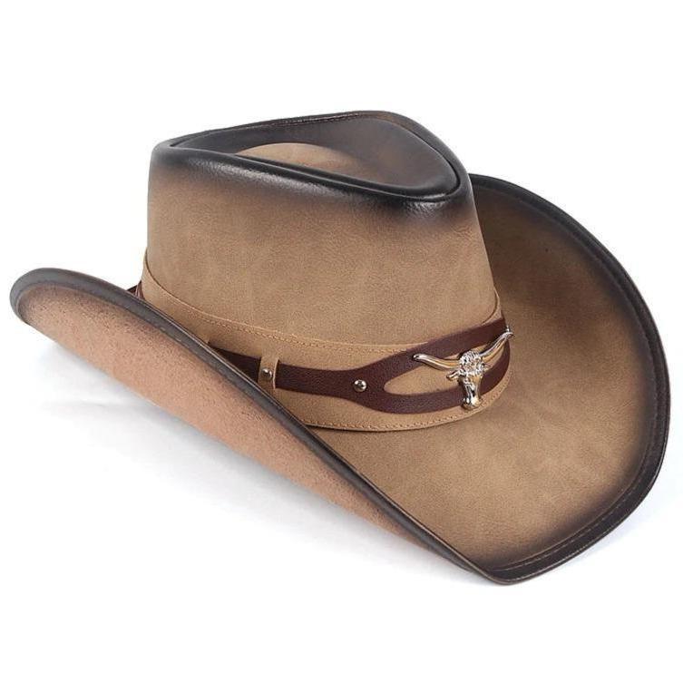 Chapeau Cowboy Taureau Cuir