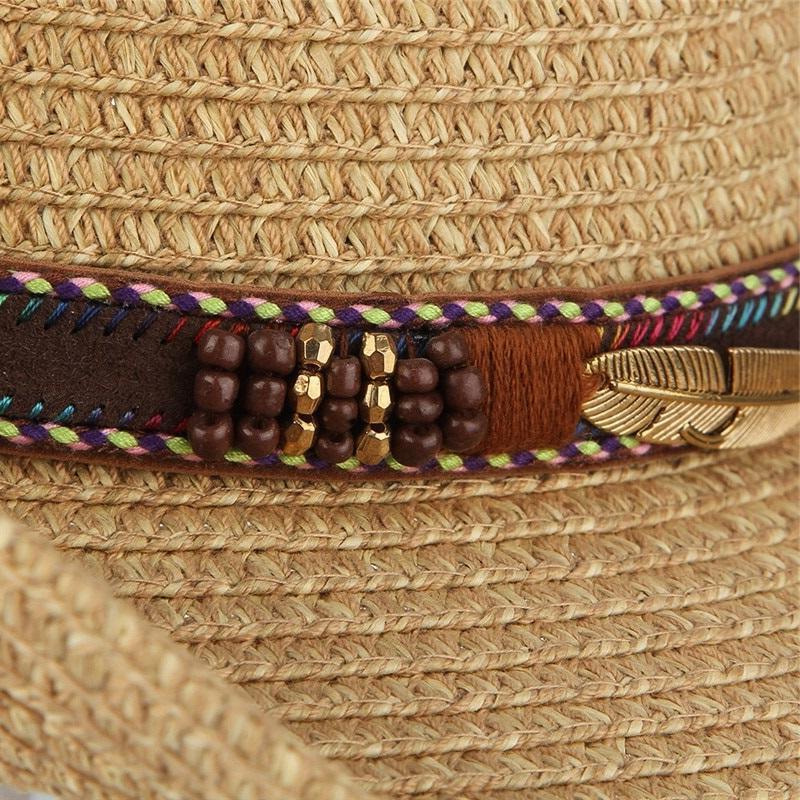 Chapeau De Cowboy En Paille Pas Cher