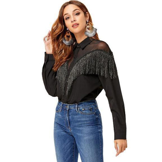 Chemise A Frange Country