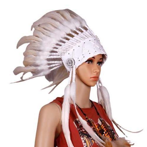 Coiffe Indienne Blanche