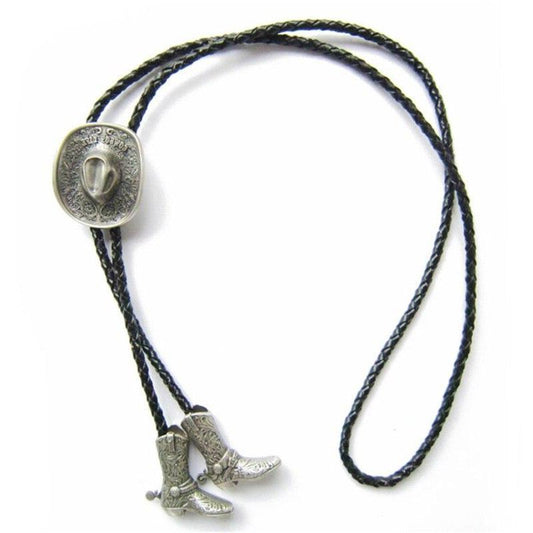Cravate Cowboy Argent