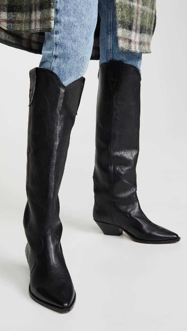Bottes Cowboy Noires Femme