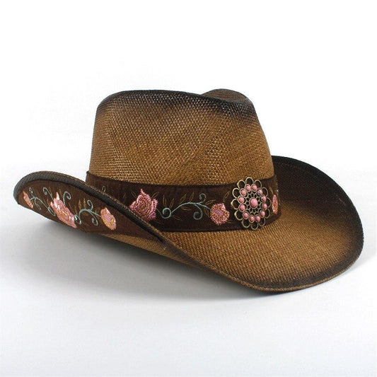 Chapeau Cowboy Paille Marron