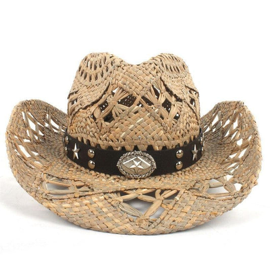 Chapeau Cowboy en Paille Étoile