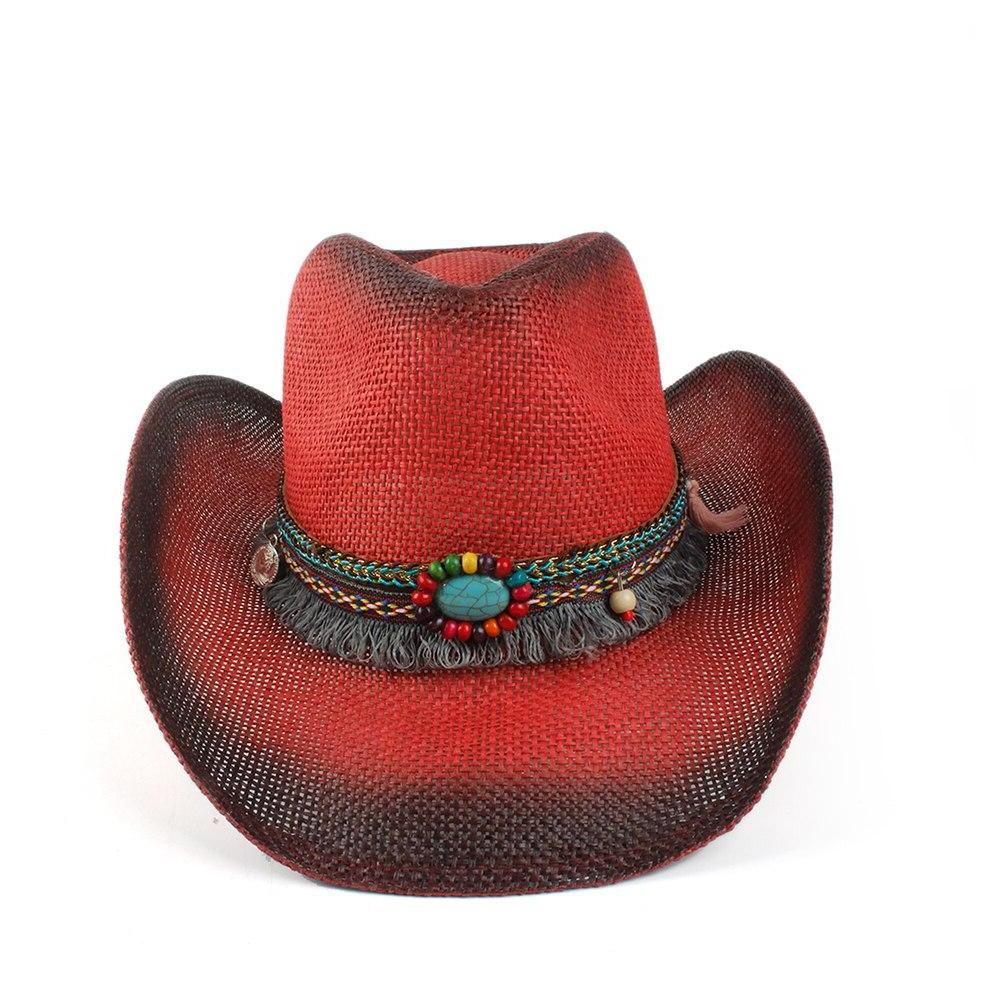 Chapeau Country Femme Rouge