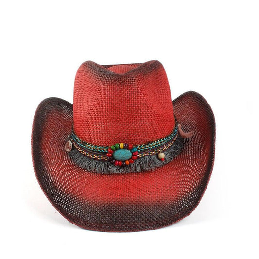 Chapeau Country Femme Rouge