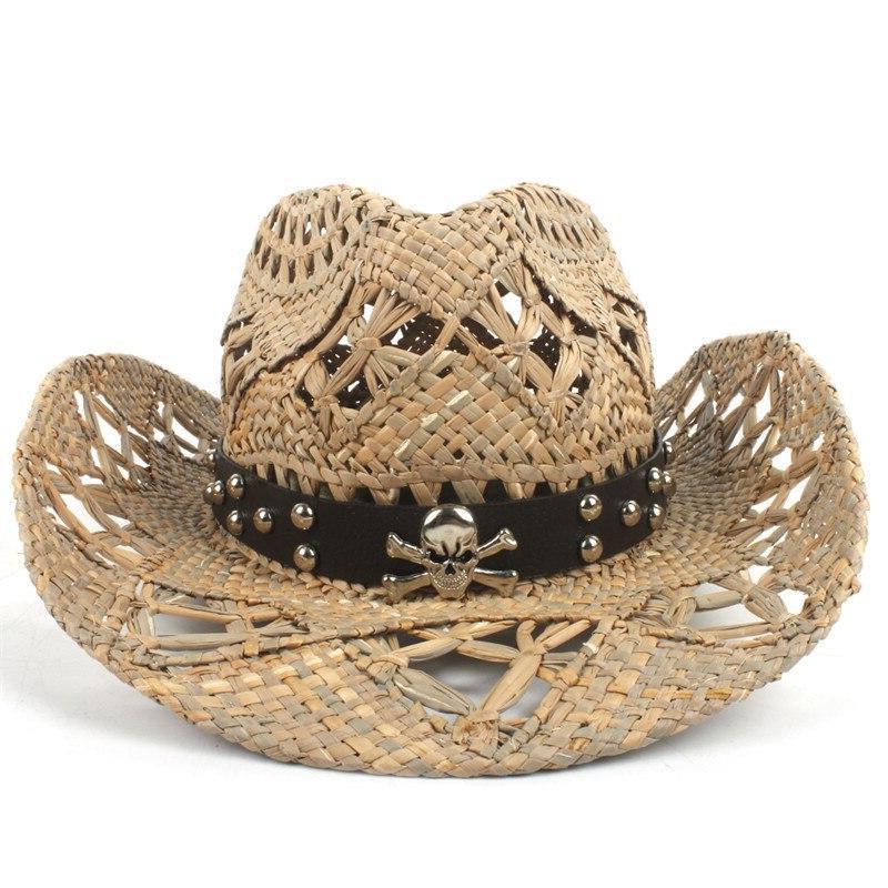 Chapeau Cowboy en Paille Pirate