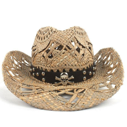 Chapeau Cowboy en Paille Pirate