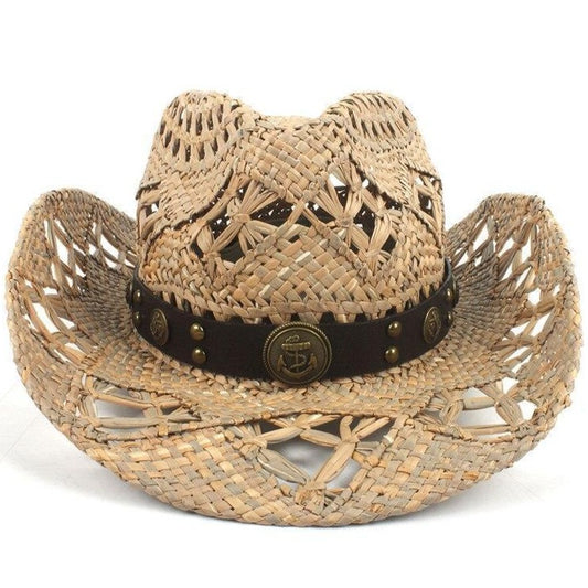 Chapeau Cowboy Paille Tressée