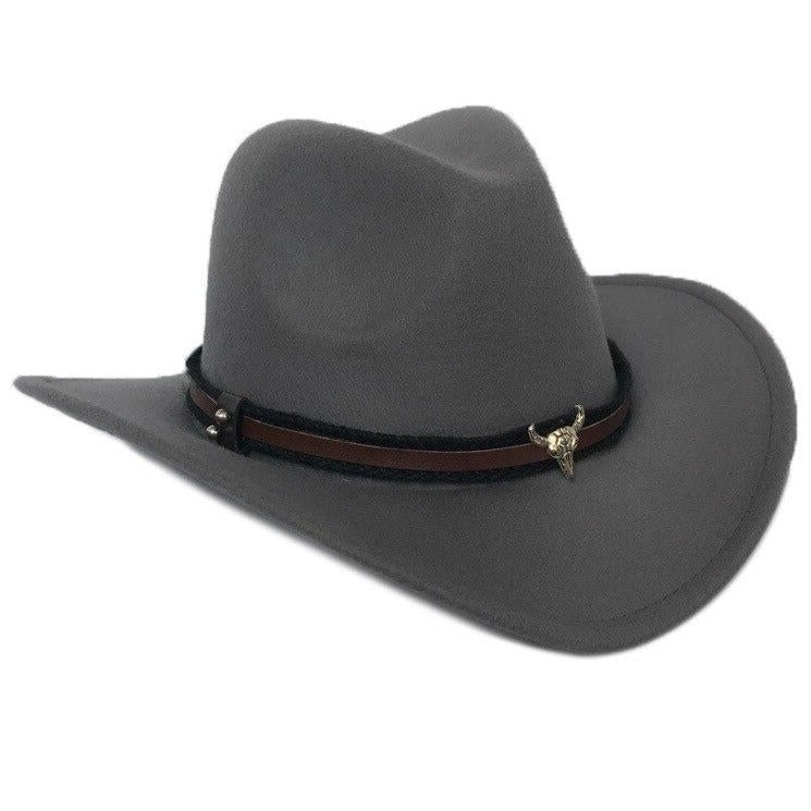 Chapeau Cowboy Feutre Tête de Taureau