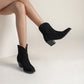 Boots Western Femme Daim
