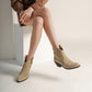 Boots Western Femme Daim